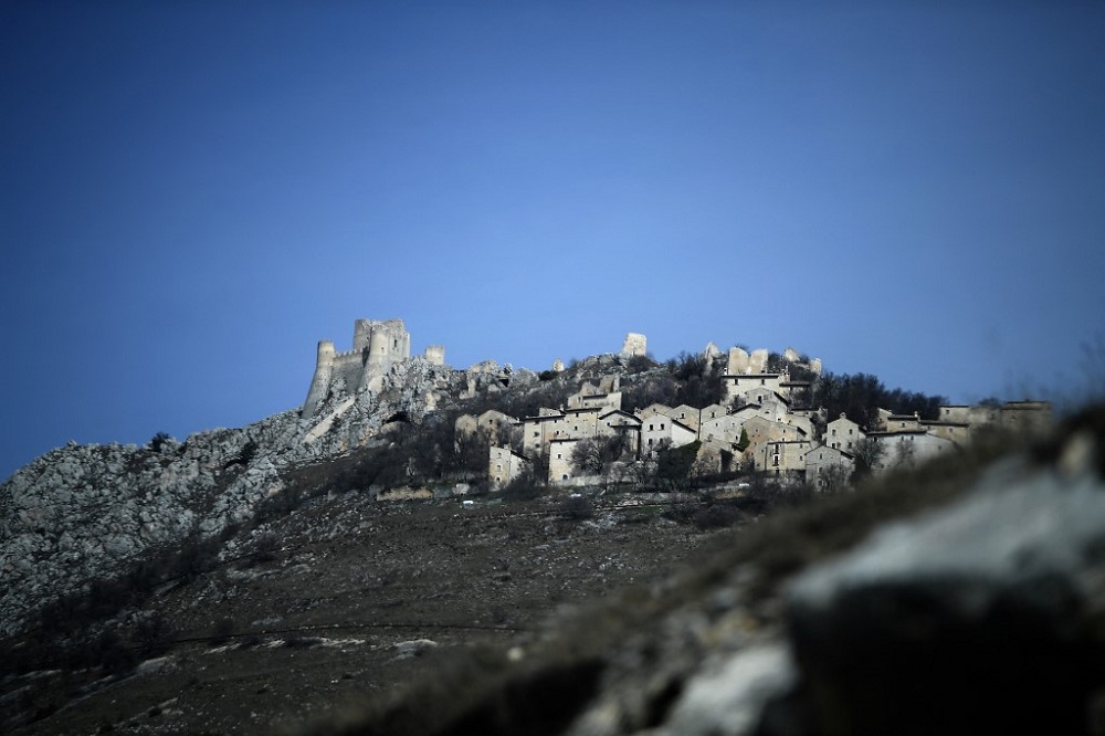 A view shows the village of Rocca Calascio with its castle on March 29, 2022.  u00e2u20acu201d AFP pic