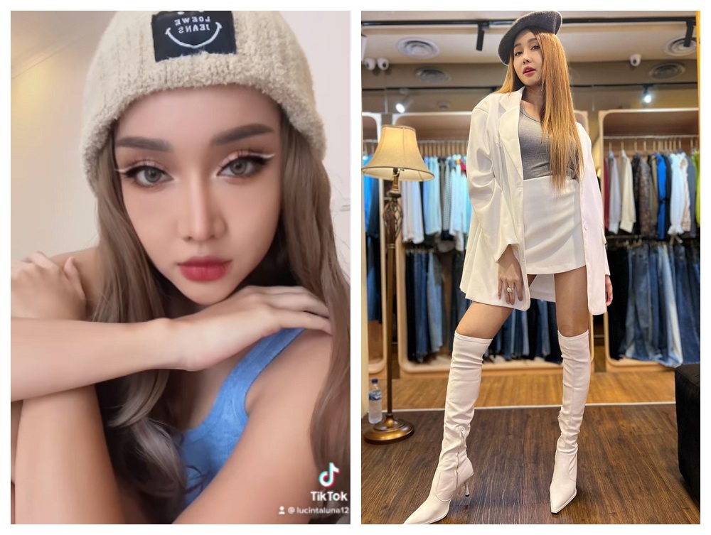 Lucinta took to Instagram to slam critics for mocking her new look. u00e2u20acu201d Pictures via Instagram/lucintaluna_manjalita