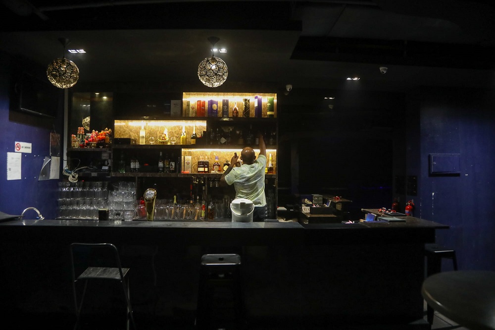 nClub Rumours at Concorde Hotel shopping mall making preparations on April 18, 2022 to reopen its doors. u00e2u20acu201d TODAY picn