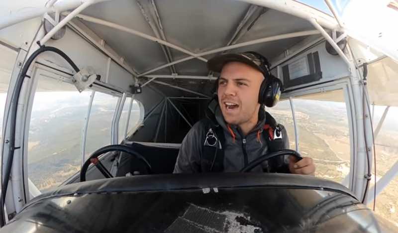 Former US Olympic Team snowboarder turned YouTuber Trevor Jacob had his pilot certificate revoked after he was found to have intentionally caused his single-engine airplane to crash. u00e2u20acu201d Screenshot from YouTube/ I Crashed My Plane