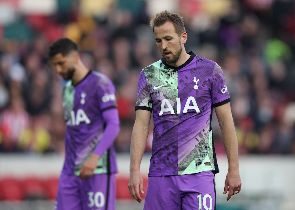 Tottenham Hotspur's Harry Kane after the match against Brentford in London April 23, 2022. u00e2u20acu201d Action Images via Reuters/Matthew Childs 