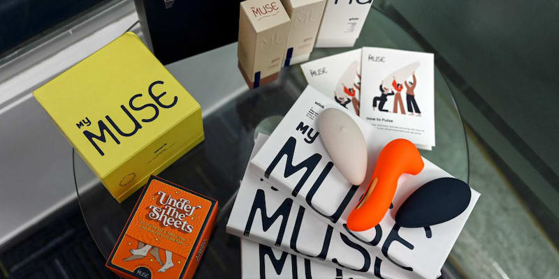 Products of an adult toy company MyMuse at the company's workspace in Mumbai. u00e2u20acu201d AFP pic