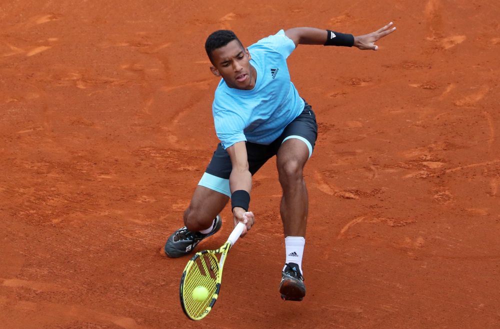 Felix Auger-Aliassime during the match against Carlos Taberner at the Barcelona Open  in Barcelona April 20, 2022. u00e2u20acu2022 AFP pic