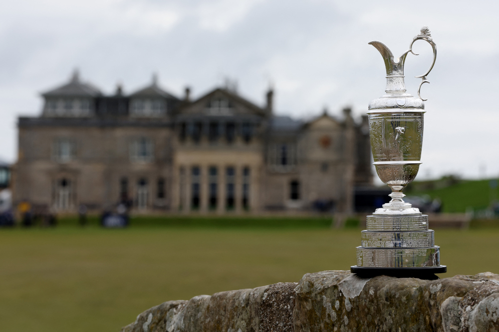The Claret Jug is pictured ahead of The Open Championship at St Andrews, Scotland, Britain, April 26, 2022. u00e2u20acu201d Action Images via Reuters