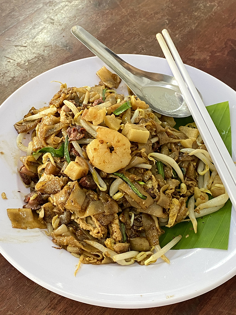 Every day, there's 'char kway teow' and fried noodles at the stall.