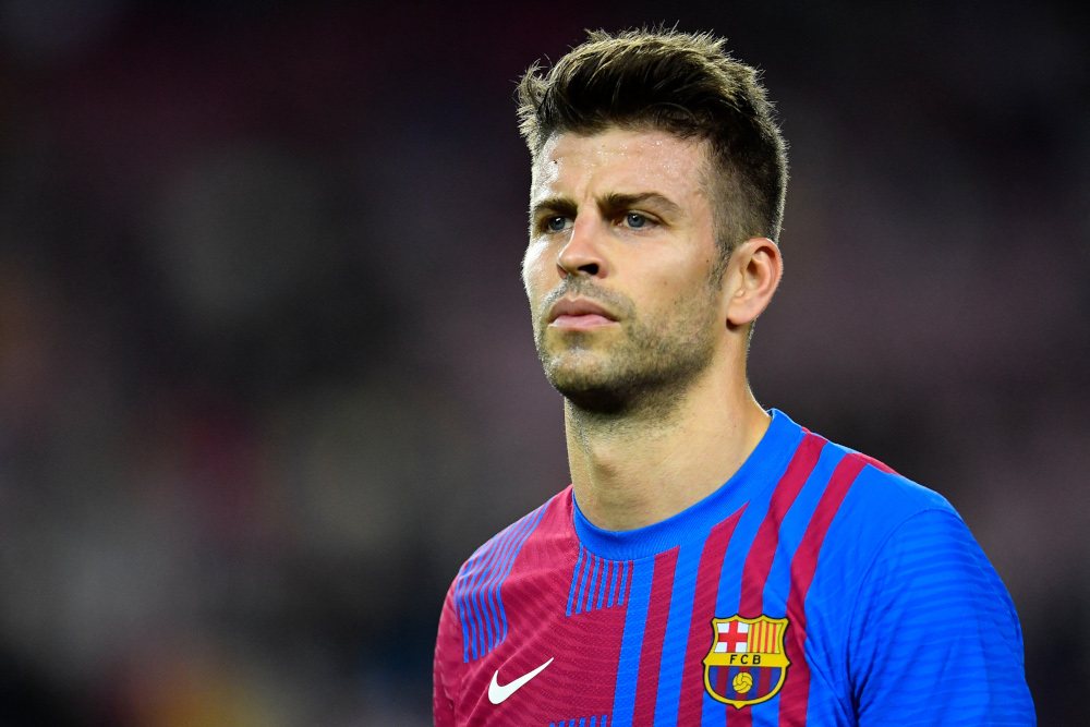 In this file photo taken October 30, 2021 Barcelona defender Gerard Pique looks on during the Spanish League football match between FC Barcelona and Deportivo Alaves at the Camp Nou stadium in Barcelona. u00e2u20acu201d AFP pic 