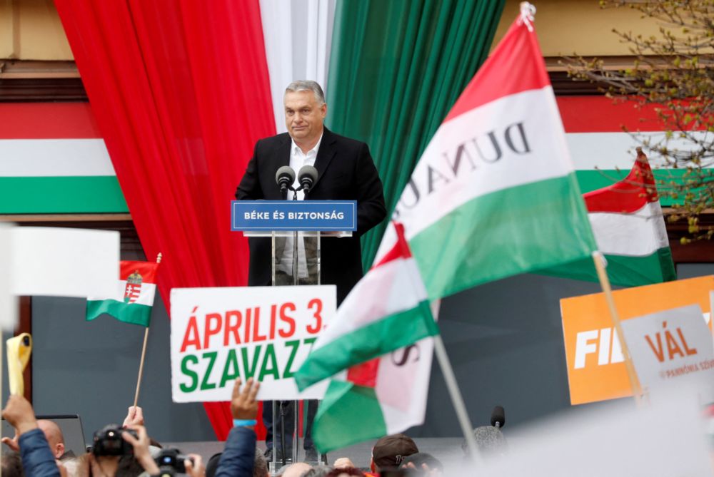 Hungarian Prime Minister Viktor Orban speaks during the closing rally of his electoral campaign in Szekesfehervar, Hungary, April 1, 2022. u00e2u20acu201d Reuters pic