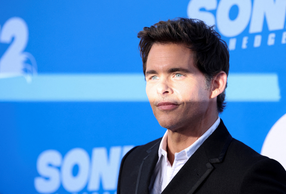James Marsden attends a premiere for the film u00e2u20acu02dcSonic the Hedgehog 2u00e2u20acu2122 in Los Angeles, California, US, April 5, 2022. u00e2u20acu201d Reuters pic 