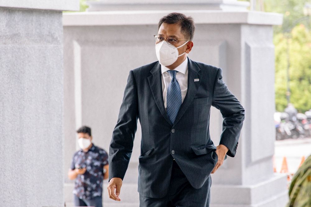 KPMG managing partner Datuk Johan Idris is pictured at the Kuala Lumpur High Court April 21, 2022. u00e2u20acu2022 Picture by Firdaus Latif