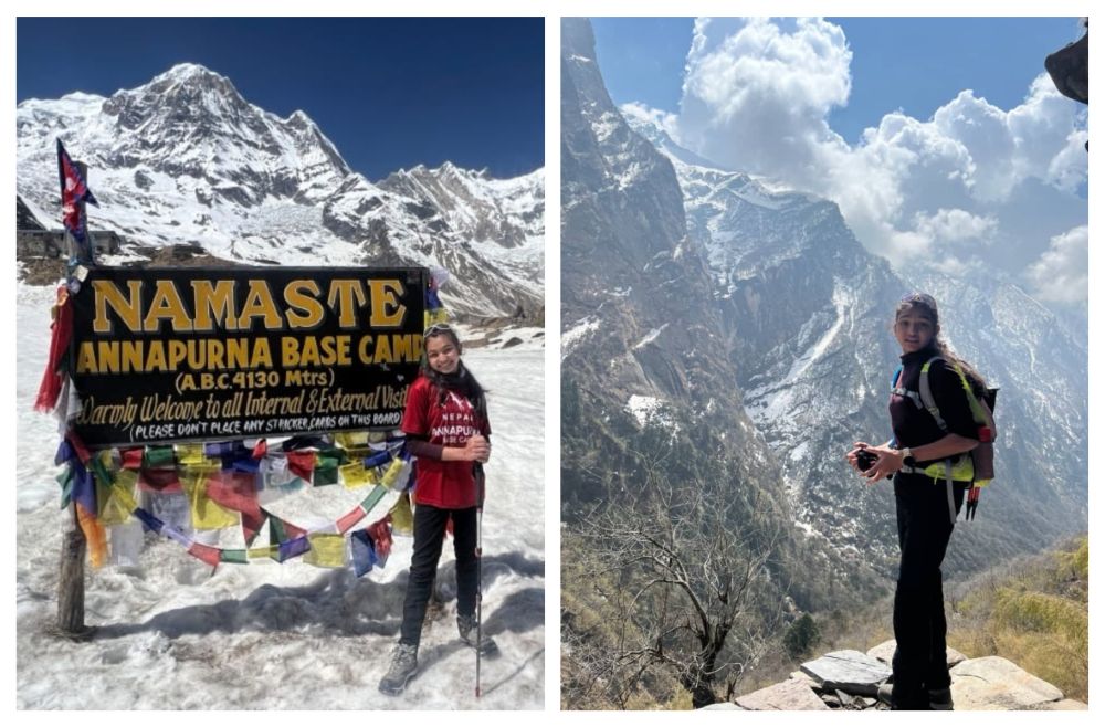 A happy Kalirra after conquering Mount Annapurna in Nepal last month. u00e2u20acu201d Picture courtesy of Ad Lincoln Wilson