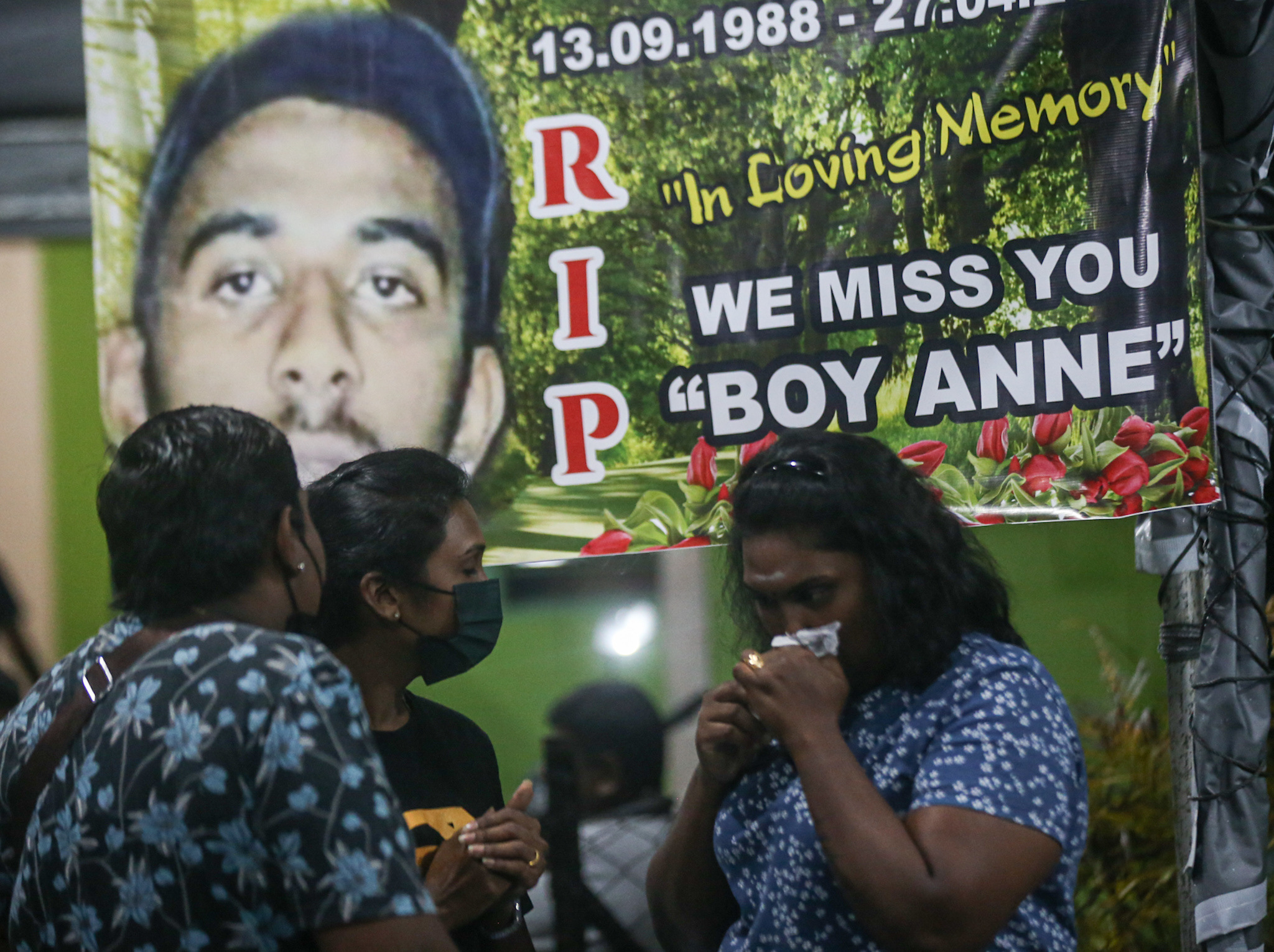 Family and friends of Nagaenthiran Dharmalingam, who was executed for drug trafficking in Singapore, gather for funeral prayers at his family home in Ipoh April 28, 2022. u00e2u20acu201d Picture by Farhan Najib