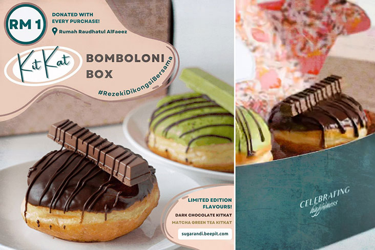 Sugar and I collaborated with with Kit Kat Malaysia to create two new flavours – dark chocolate and matcha – with RM1 donated to Rumah Raudhatul AlFaeez per box sold.