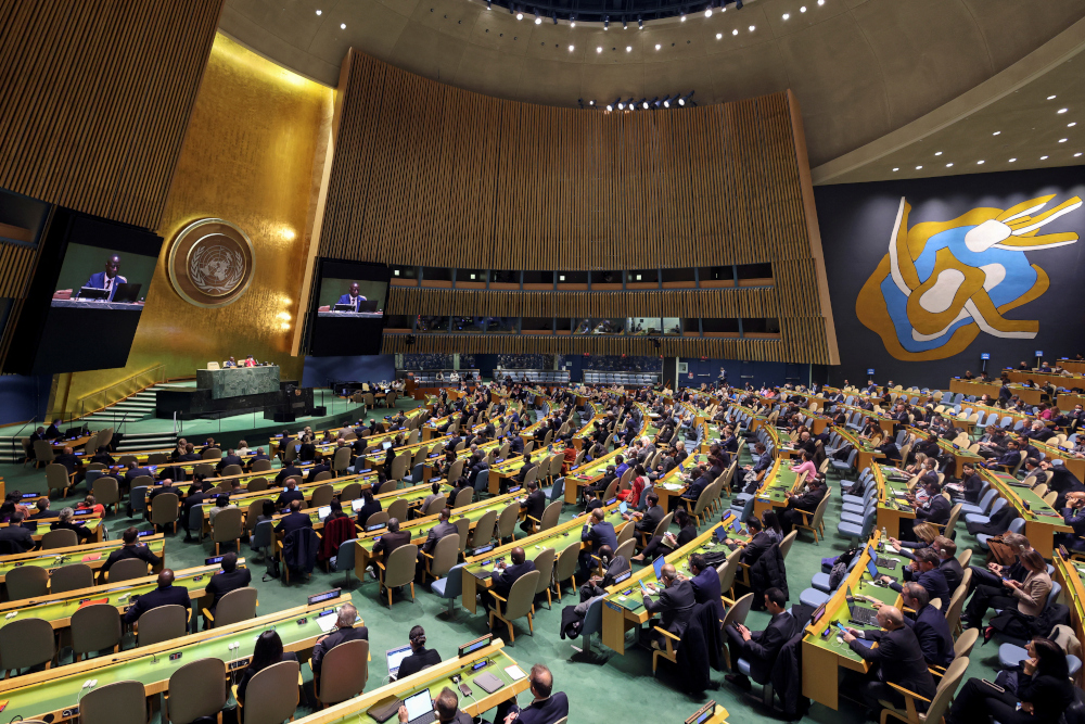 A general view of an emergency special session of the UN General Assembly on Russiau00e2u20acu2122s invasion of Ukraine, at the United Nations headquarters in New York City, New York, April 7, 2022. u00e2u20acu201d Reuters pic 