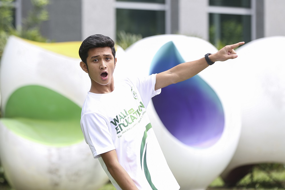 Wafiy was delighted to be part of Astro's Walk for Education as he wants to highlight the challenges that students in remote areas have to hurdle through daily. ― Picture courtesy of Astro Malaysia