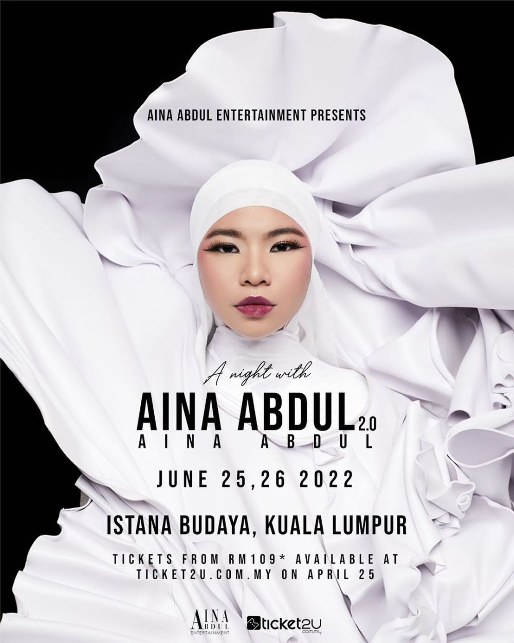 Aina Abdul will not be changing her u00e2u20acu02dcOne Night with Aina Abdul 2.0 Liveu00e2u20acu2122 concert ticket prices. u00e2u20acu201d Picture via Instagram/ Aina Abdul 