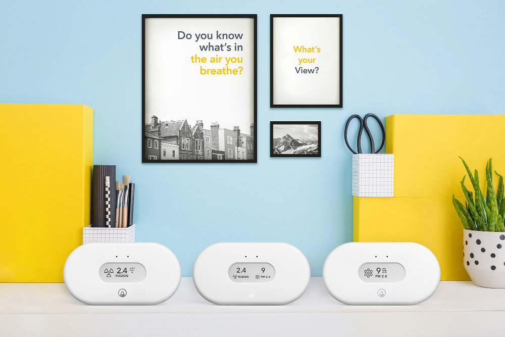 Airthings offers a range of sensors to measure air quality in the home. u00e2u20acu201d Picture courtesy of Airthings via ETX Studio