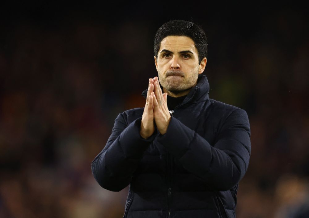 Arsenal manager Mikel Arteta looks dejected after the match against Crystal Palace at Selhurst Park, London April 5, 2022. u00e2u20acu201d Reuters pic