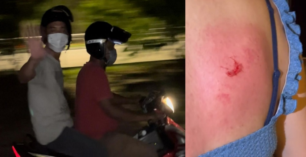 Two men on motorbike claimed to have assaulted a woman and her friend around 8pm on 21 April near SK Kiaramas. u00e2u20acu2022 Picture via Instagram/lucidsoda 