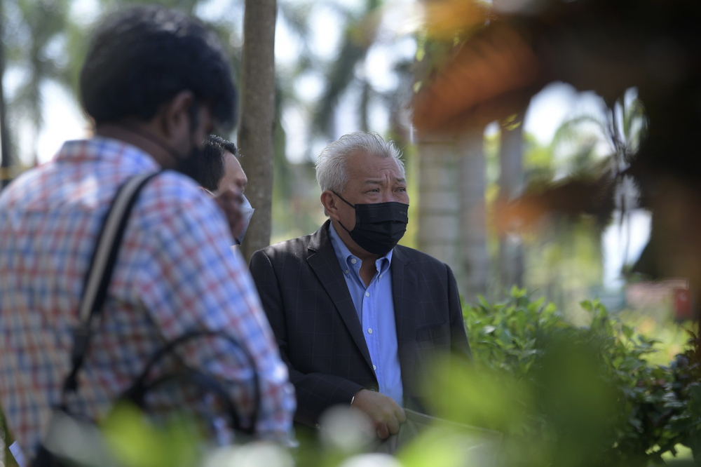 Kinabatangan MP Datuk Seri Bung Moktar Radin at the Kuala Lumpur Court Complex, April 6, 2022. u00e2u20acu201d Bernama pic 