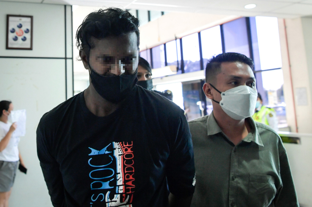 The 35-year-old carpenter was charged with three counts of committing sexual intercourse with the girl, aged  11 years and eight months, at a house in Jalan Perai Jaya 3, Bandar Perai Jaya between January 2020 and April 23 this year. u00e2u20acu201d Bernama pic 