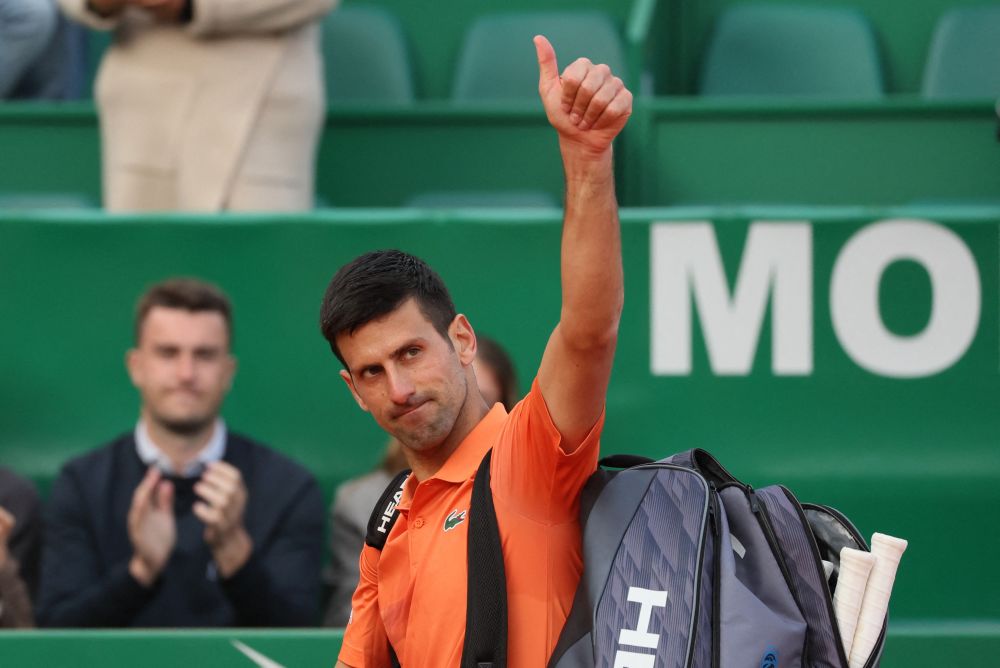 Novak Djokovic acknowledges spectators as he walks off the court after losing his second round match against Alejandro Davidovich Fokina at the Monte-Carlo Country Club in France April 12, 2022. u00e2u20acu201d Reuters pic