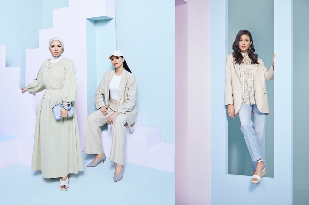 Malaysian celebrities Aina Abdul, Ain Edruce and Mimi Lana front the Spring Beginnings capsule collection. ― Picture courtesy of H&M