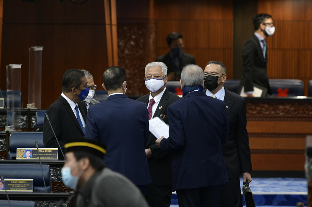 Prime Minister Datuk Seri Ismail Sabri Yaakob at the Dewan Rakyat, April 11, 2022. u00e2u20acu201d Bernama pic 