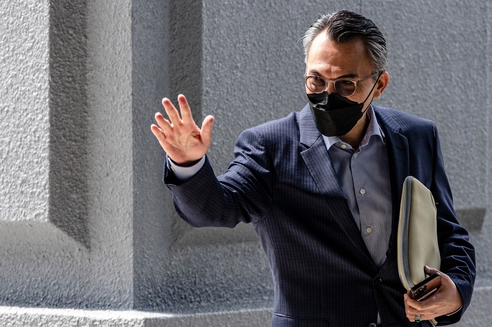 Former 1MDB director Tan Sri Ismee Ismail is pictured at the Kuala Lumpur High Court April 7, 2022. — Picture by Firdaus Latif