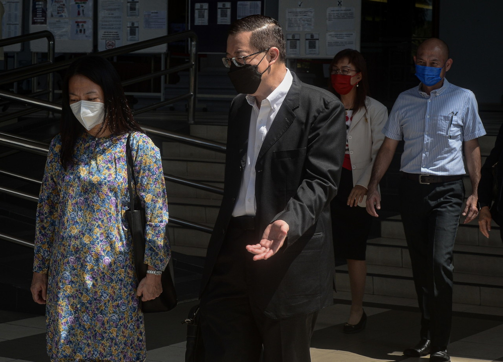 Former Penang chief minister Lim Guan Eng at the Kuala Lumpur Court Complex, April 1, 2022. u00e2u20acu201d Bernama pic 