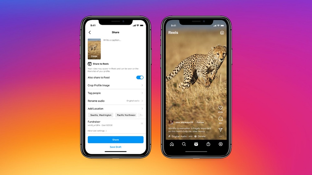Meta has launched fundraising on Reels. u00e2u20acu2022 Picture courtesy of Meta