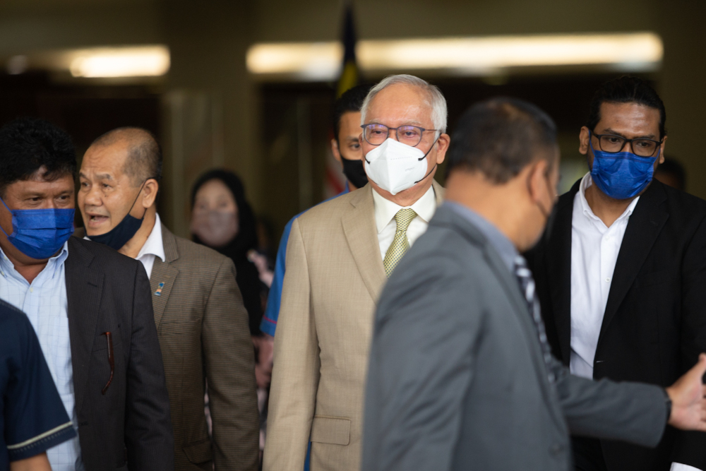 Former prime minister Datuk Seri Najib Razak pictured at Kuala Lumpur High Court, April 13, 2022. u00e2u20acu201d Picture by Devan Manuel