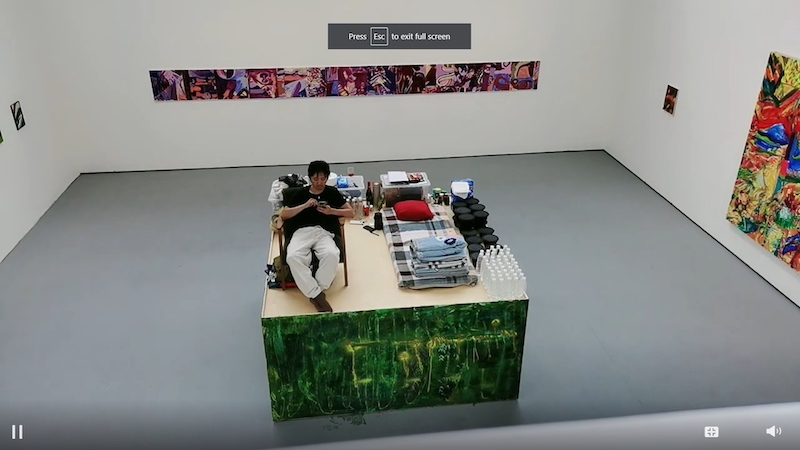 A screenshot of the live stream of Pangu00e2u20acu2122s u00e2u20acu02dcBye Bye Discou00e2u20acu2122 performance. u00e2u20acu201d Picture via Weibo/ Star Gallery