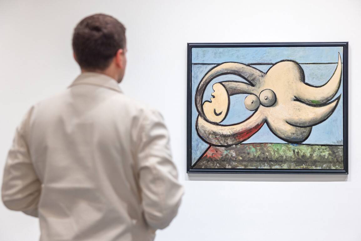 u00e2u20acu02dcFemme nue couchu00c3u00a9eu00e2u20acu2122 (1932) depicts one of Picassou00e2u20acu2122s most iconic mistresses and muses, Marie-Thu00c3u00a9ru00c3u00a8se Walter, as a sea monster. u00e2u20acu201d Julian Cassady Photography/Sothebyu00e2u20acu2122s pic via ETX Studio