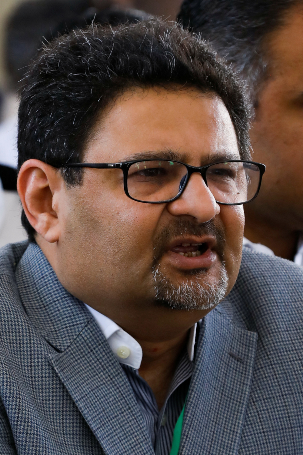 Miftah Ismail, Pakistanu00e2u20acu2122s Federal Minister for Finance and Revenue, speaks to the media in Islamabad April 6, 2022. u00e2u20acu201d Reuters pic
