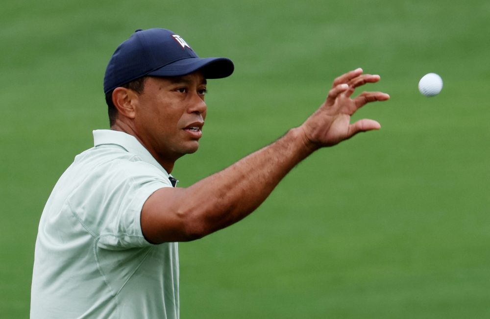 Tiger Woods of the US is seen on the practice tee at Augusta National Golf Club, Augusta, Georgia, US, April 5, 2022. u00e2u20acu201d Reuters pic 