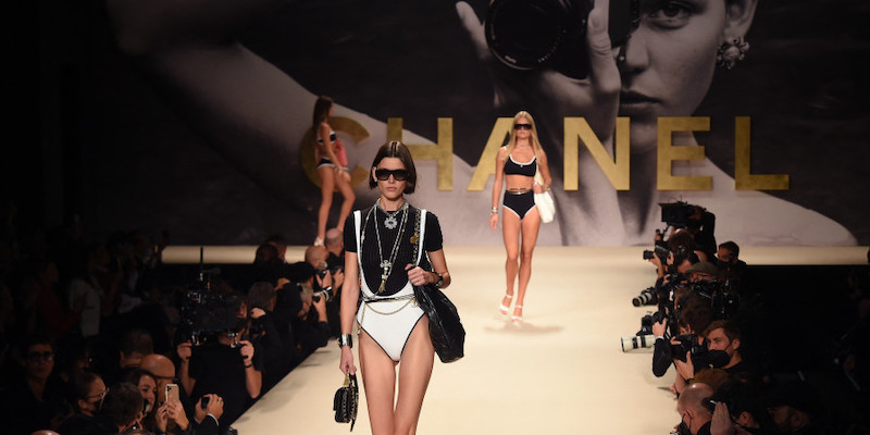 Plunging neckline swimsuits, worn over a T-shirt u00e2u20acu201d as showcased by Chanel u00e2u20acu201d are all the rage as summer approaches. u00e2u20acu201d AFP pic