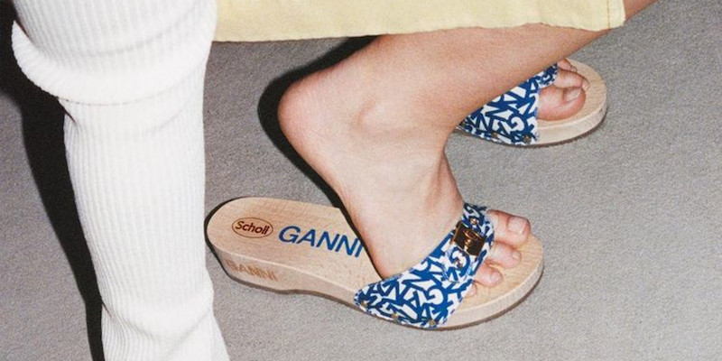 The result of the collaboration between Ganni and Scholl should create a new craze for the star shoe of the sixties. u00e2u20acu201d Picture courtesy of Ganni / Instagram