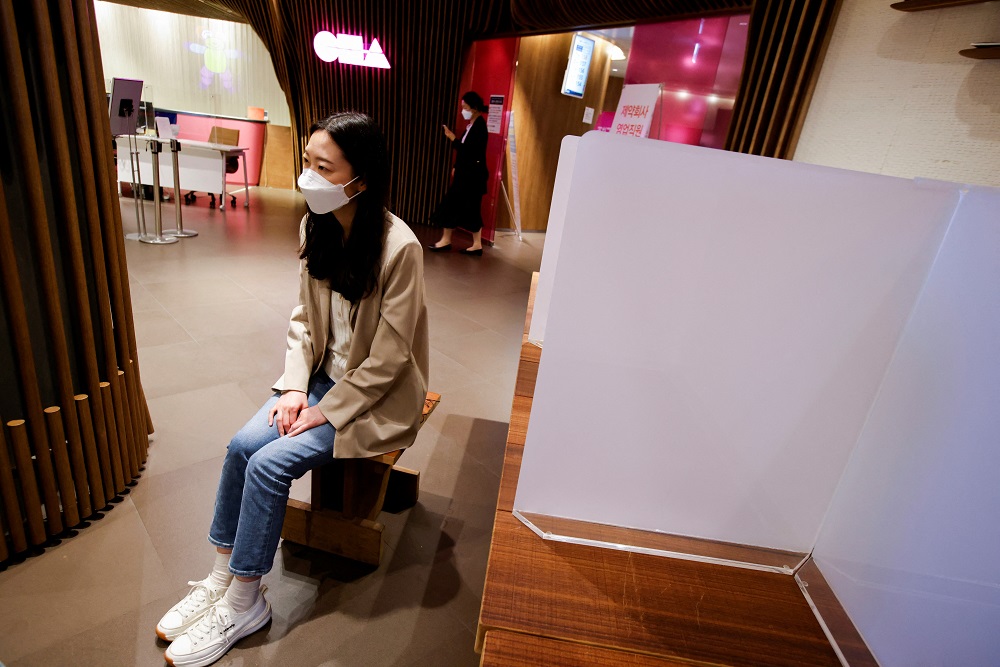 Lim Eun-young, a patient at Cha Fertility Centre, speaks during an interview with Reuters at the clinic, in Bundang, South Korea April 30, 2022. u00e2u20acu201d Reuters pic