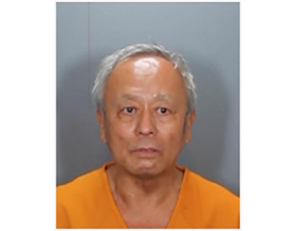 Suspect in the Laguna Woods church shooting David Chou, 68, of Las Vegas is shown in this police booking photo May 16, 2022. — Picture courtesy of Orange County Sheriff’s Department/Handout via Reuters