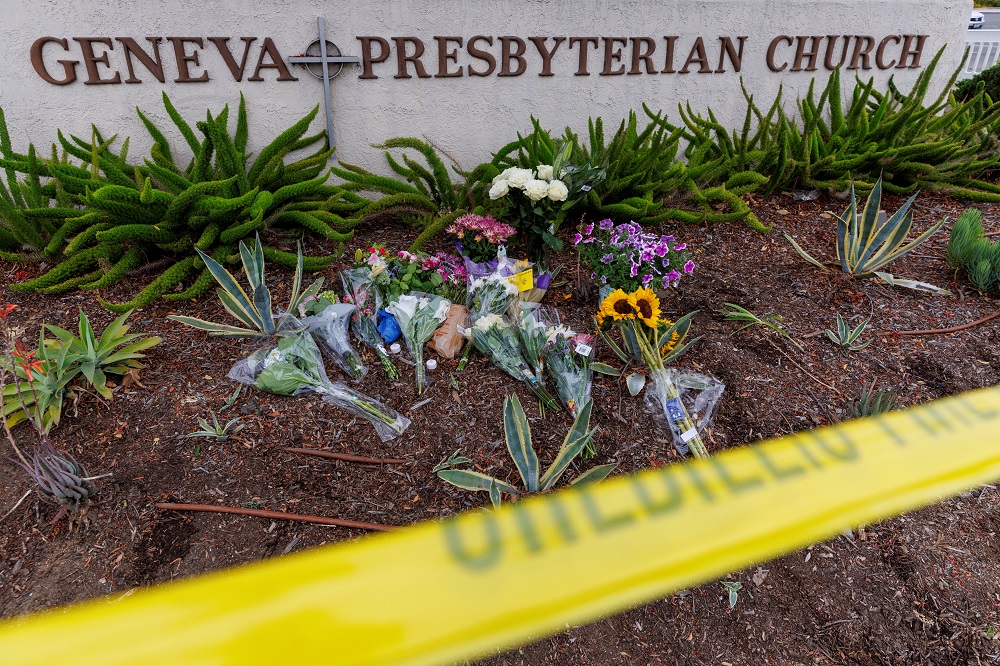 A memorial for Dr John Cheng, a 52-year-old victim who was killed and others wounded in Sundayu00e2u20acu2122s shooting, is shown at the Geneva Presbyterian Church, in Laguna Woods, California May 17, 2022. u00e2u20acu201d Reuters pic