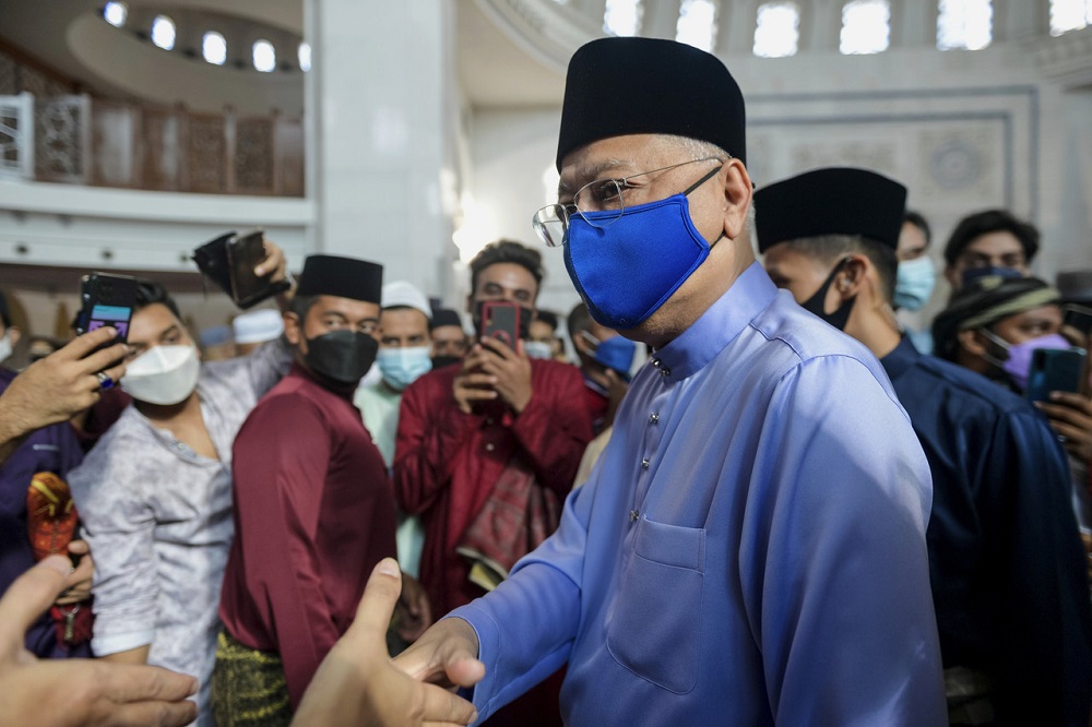 Prime Minister Ismail Sabri at the Federal Territory Mosque in Kuala Lumpur May 2, 2022. u00e2u20acu201d Bernama pic