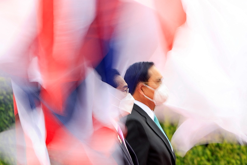 Thailand's Prime Minister Prayuth Chan-ocha welcomes Japan's Prime Minister Fumio Kishida during his official visit to Thailand, in Bangkok, Thailand May 2, 2022. u00e2u20acu201d Reuters picn n