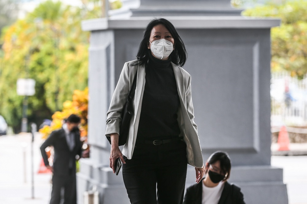 Former 1MDB company secretary Goh Gaik Kim at the Kuala Lumpur High Court Complex May 11, 2022. u00e2u20acu201d Picture by Hari Anggara