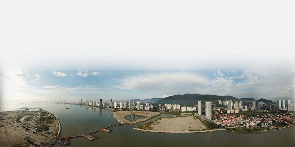 An aerial view of Gurney Wharf at Persiaran Gurney in Penang May 14, 2022.