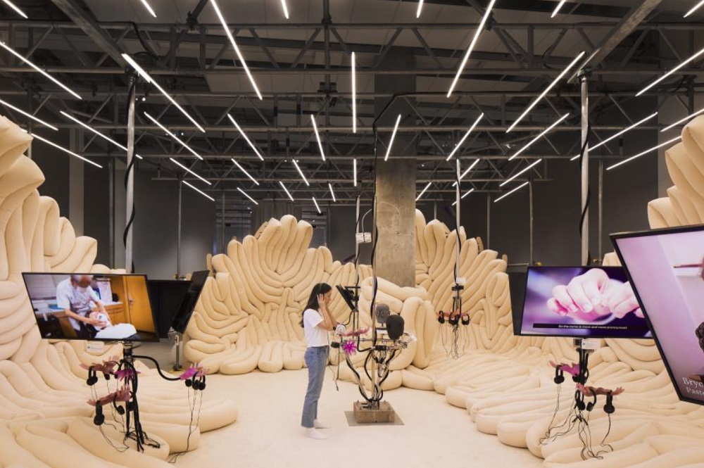 The u00e2u20acu02dcWeird Sensation Feels Goodu00e2u20acu2122 exhibition immerses visitors in the history of ASMR through a series of 40 audio, visual and tactile works. u00e2u20acu201d Picture courtesy of The Design Museum