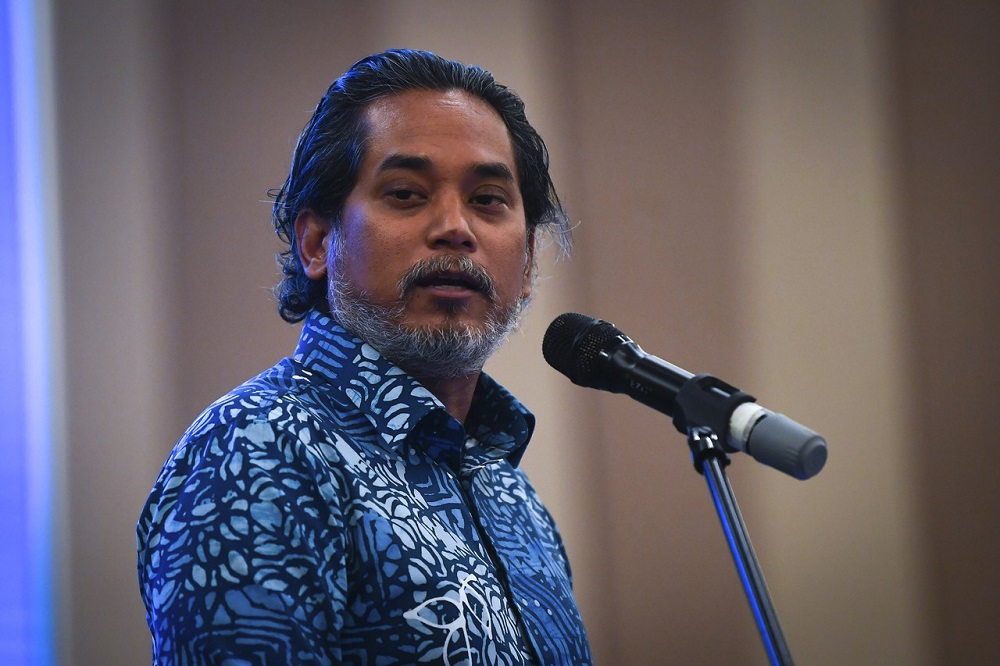 Health Minister Khairy Jamaluddin speaks to reporters after officiating the International Nursesu00e2u20acu2122 Day 2022 event in Putrajaya May 12, 2022. u00e2u20acu2022 Bernama pic
