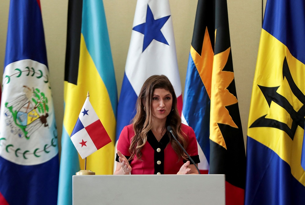 Panama's Foreign Minister Erika Mouynes speaks during a news conference in Panama City, Panama May 3, 2022. u00e2u20acu2022 Reuters pic