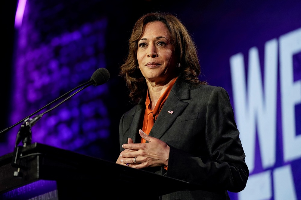 US Vice President Kamala Harris addresses the EMILY's List National Conference and Gala in Washington May 3, 2022. u00e2u20acu2022 Reuters pic