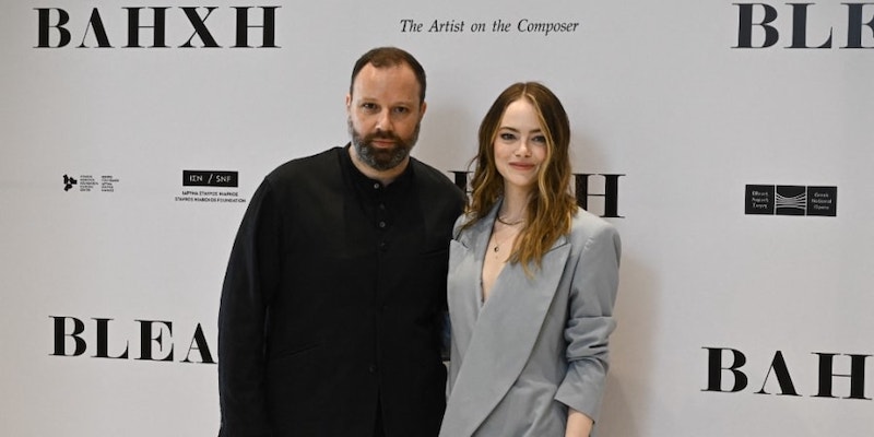 Greek director Yorgos Lanthimos and actress Emma Stone. u00e2u20acu201d ETX-Studio picnn