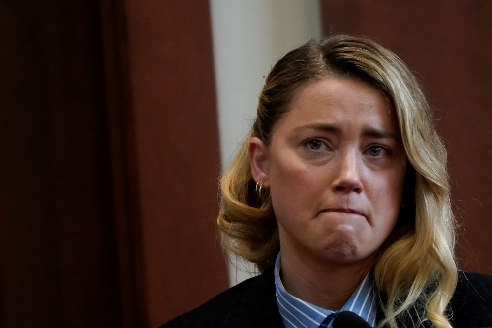 Actor Amber Heard testifies about the first time she says her ex-husband, actor Johnny Depp hit her, at Fairfax County Circuit Court in Virginia May 4, 2022. u00e2u20acu201d Reuters pic